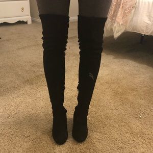 Black Over-the-Knee Boots